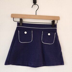 Janie and Jack Navy Blue Mini Skirt School Uniform Preppy Youth Girls 6